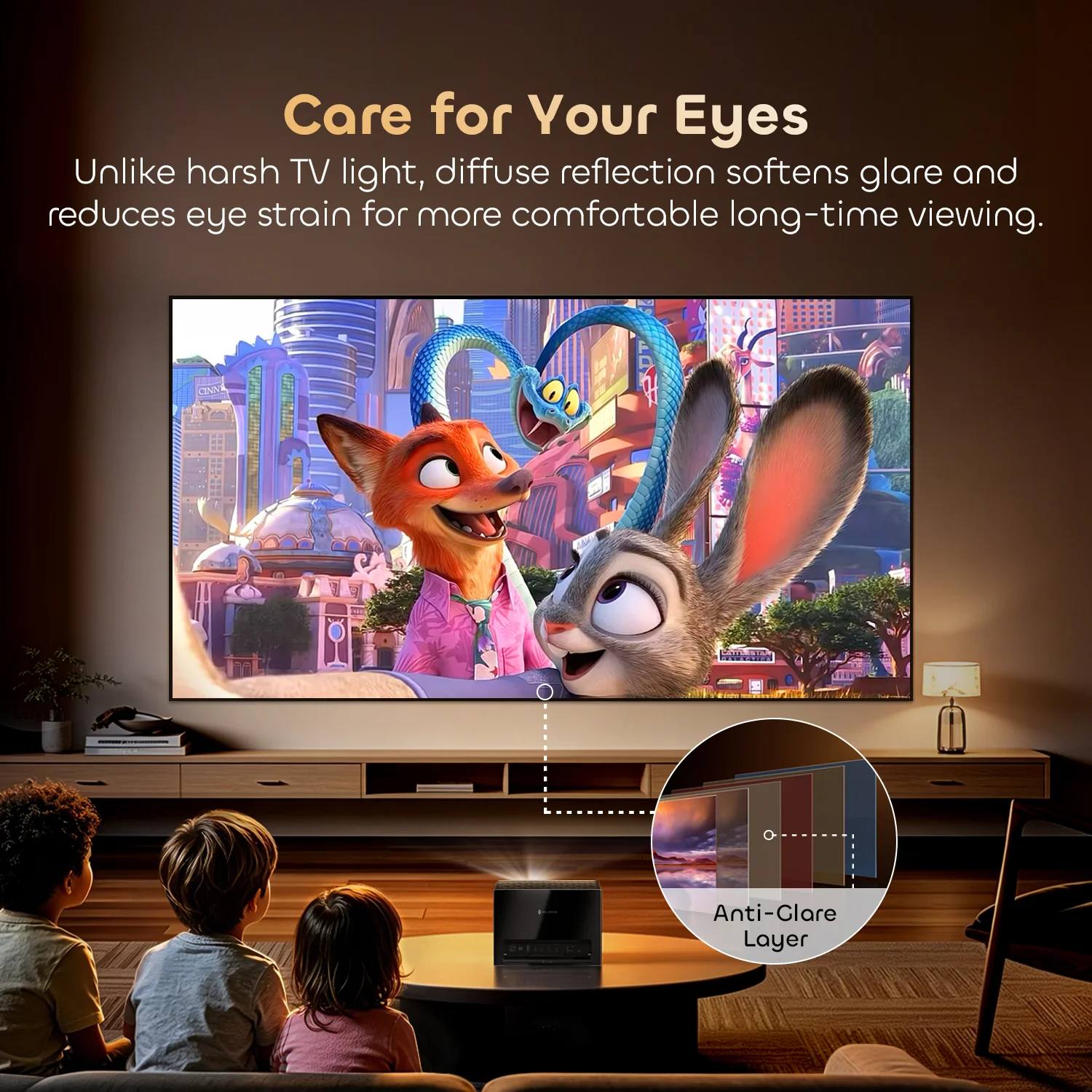 100"-130" NothingProjector Lenticular 4K ALR Projector Screen for Long/Standard Throw Projectors - Image 10