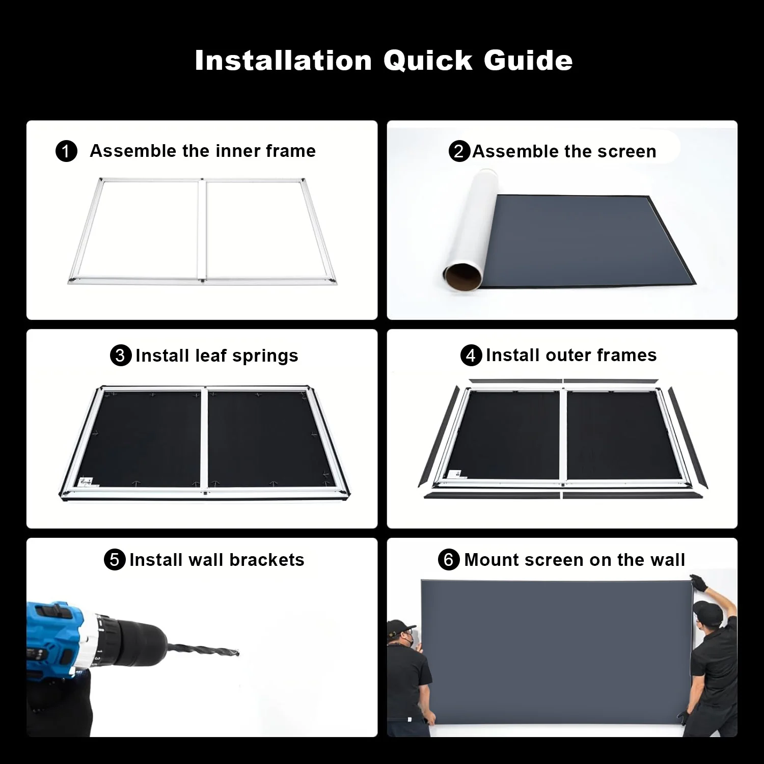 84''-150'' NothingProjector Black Series 95% ALR/CLR Ultra Short Throw Projector Screen - Image 24