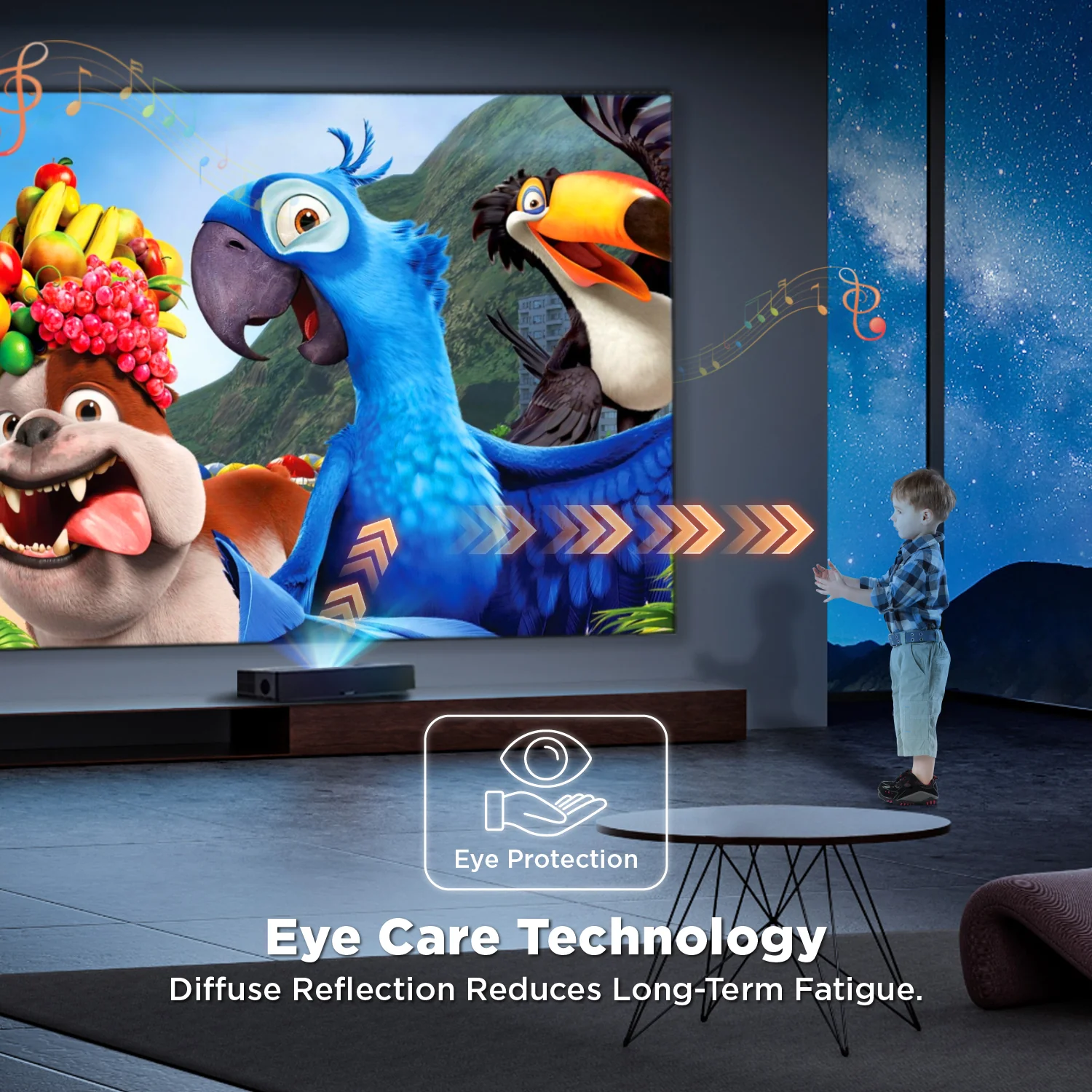 84''-150'' NothingProjector Black Series 95% ALR/CLR Ultra Short Throw Projector Screen - Image 5