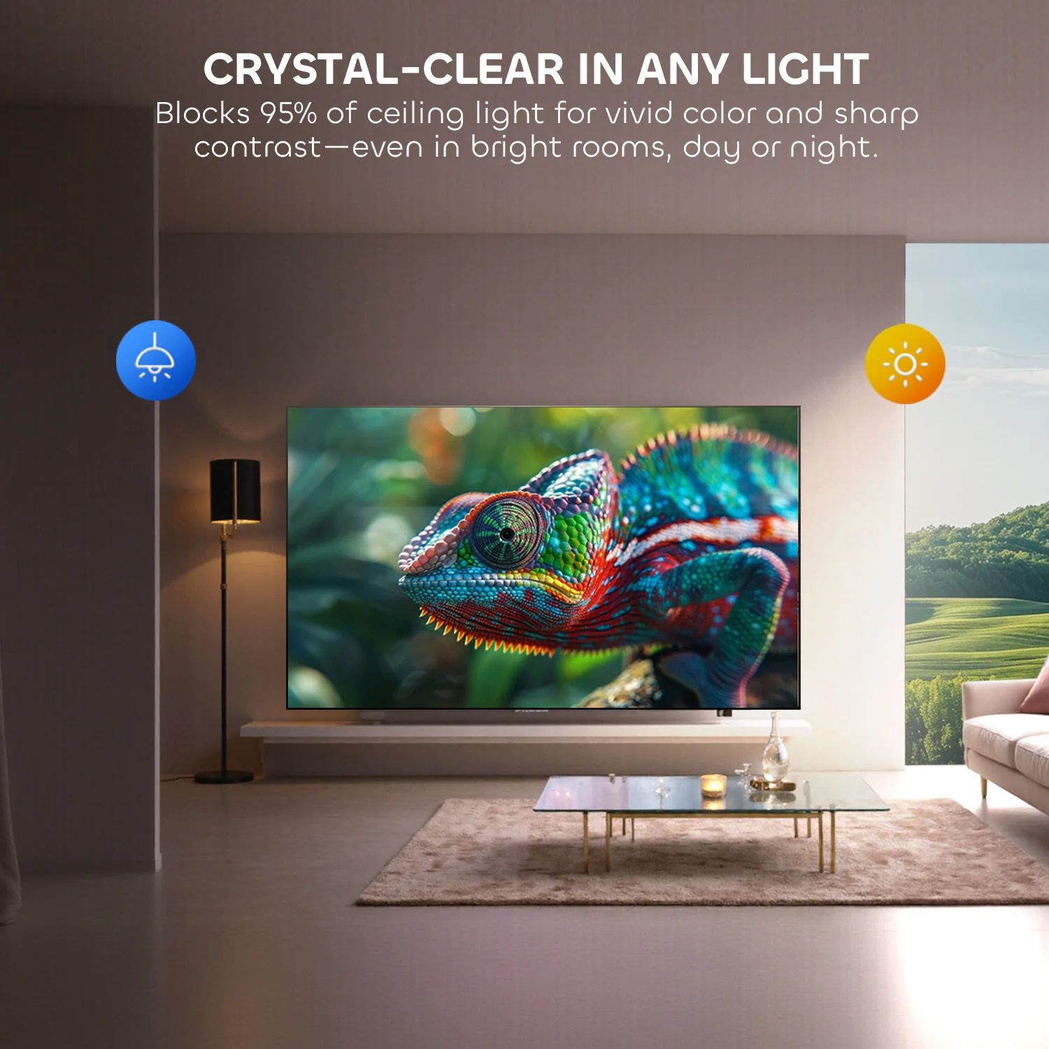 132 Inch NothingProjector Seamless Lenticular 4K UST 95% ALR Projector Screen - Image 6