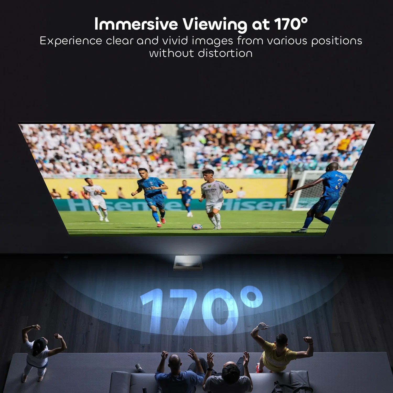 132 Inch NothingProjector Seamless Lenticular 4K UST 95% ALR Projector Screen - Image 7