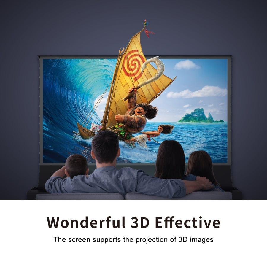 72"-120" VIVIDSTORM S PRO Motorized Tension Floor Rising UST ALR Projector Screen - Image 14