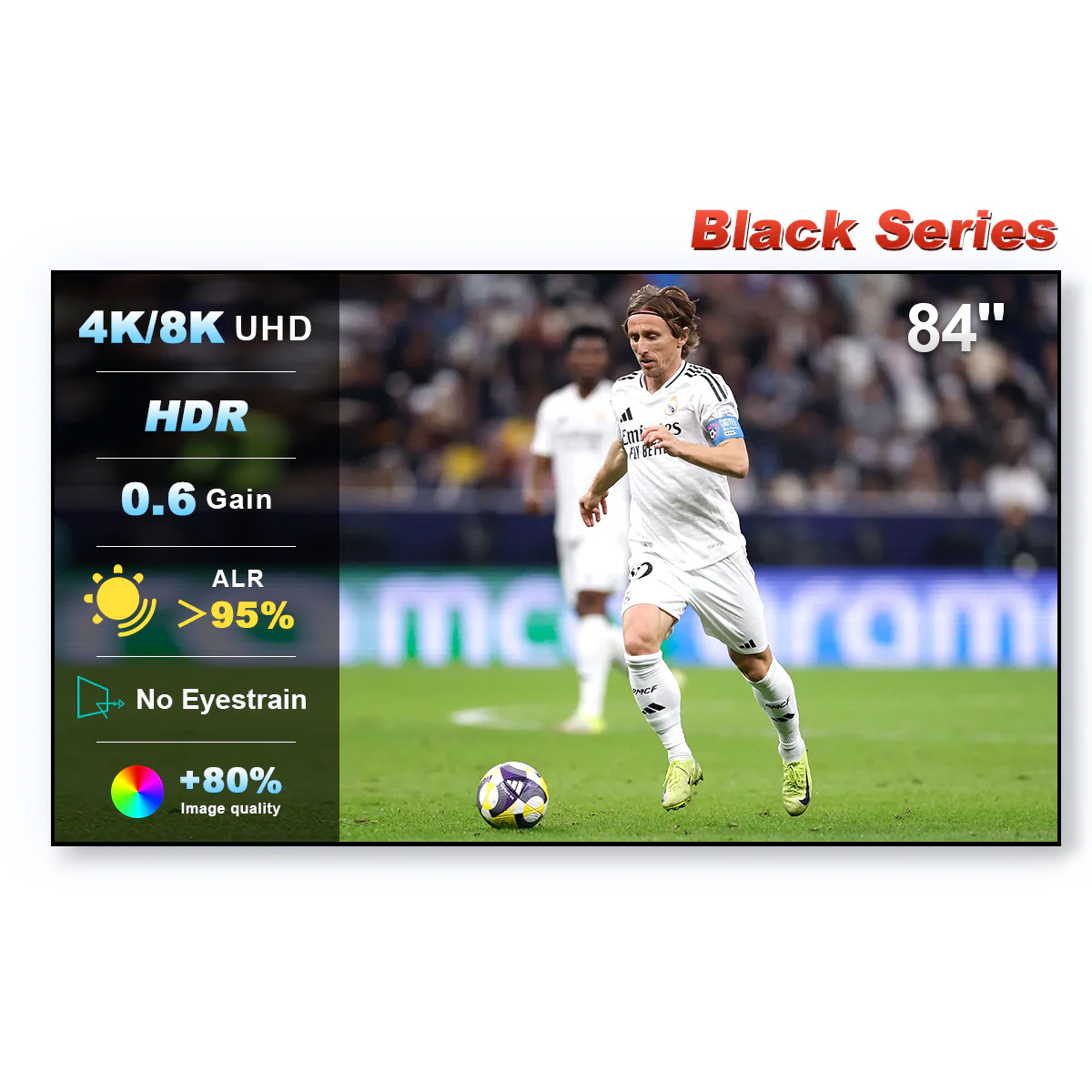 84''-150'' NothingProjector Black Series 95% ALR/CLR Ultra Short Throw Projector Screen - Image 9