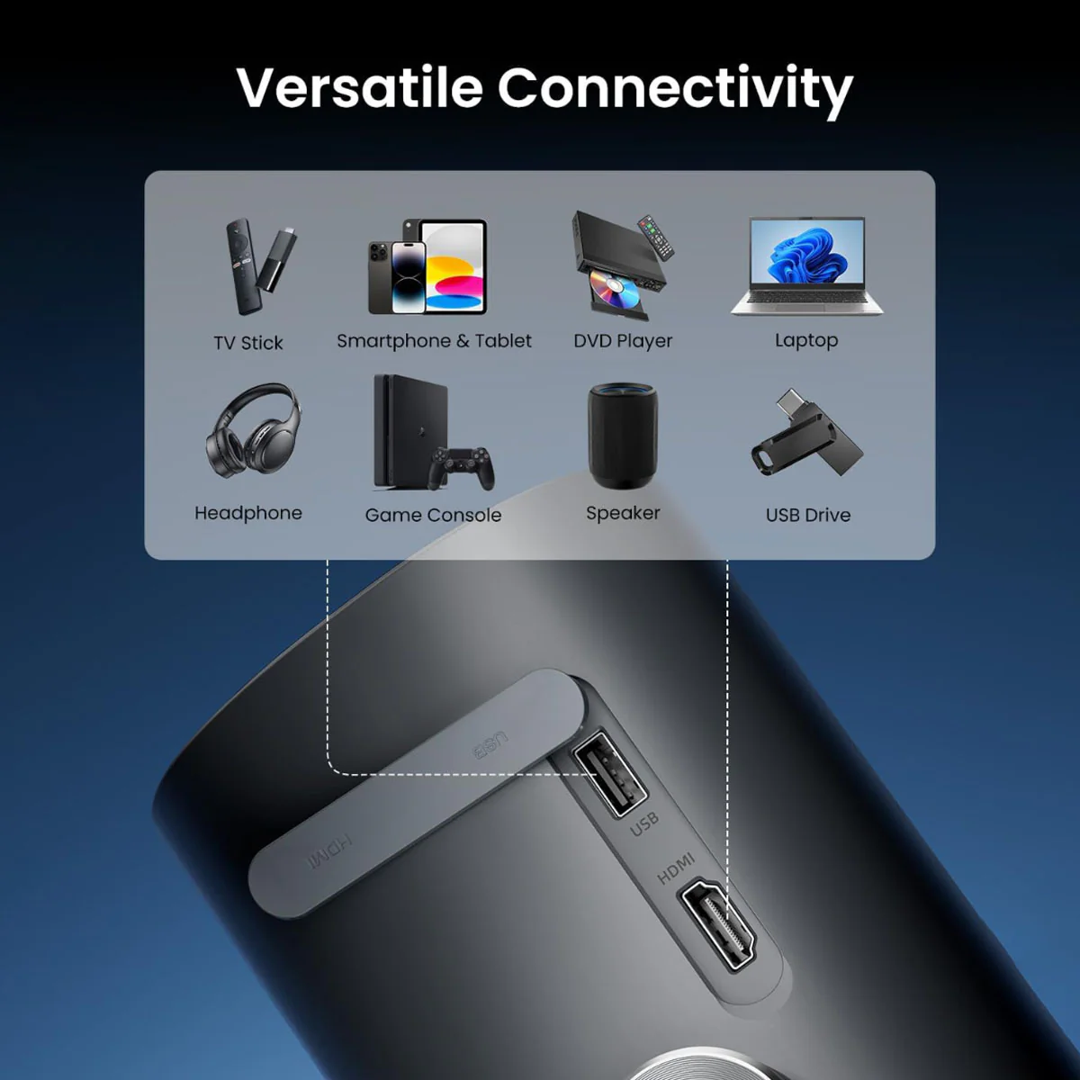 Dangbei Freedo Portable 1080P Google TV Projector With Licensed Netflix -MLTI - Image 9