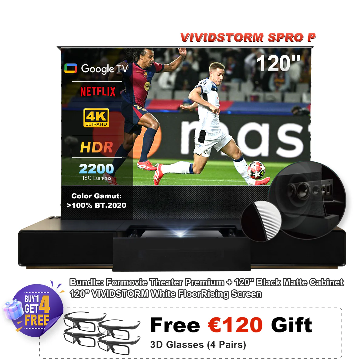 (DE) Formovie Theater Premium Triple Laser 4K TV Ultra Short Throw Projector - Image 29