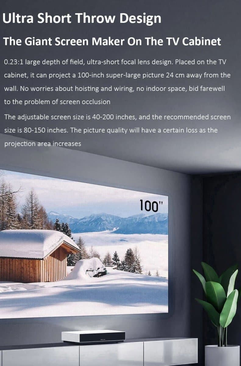Formovie C2 Cinema 2 Ultra Short Throw Laser Projector 4K - Image 6