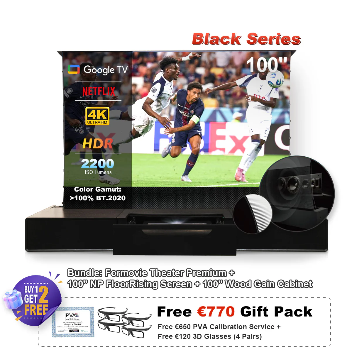 Formovie Theater Premium Triple Laser 4K TV Ultra Short Throw Projector - Image 13