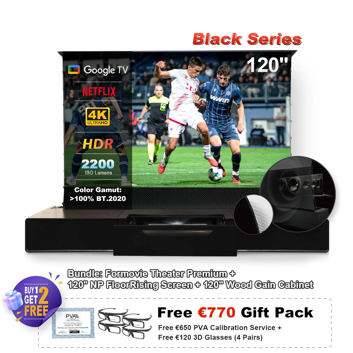 Formovie Theater Premium Triple Laser 4K TV Ultra Short Throw Projector - Image 14