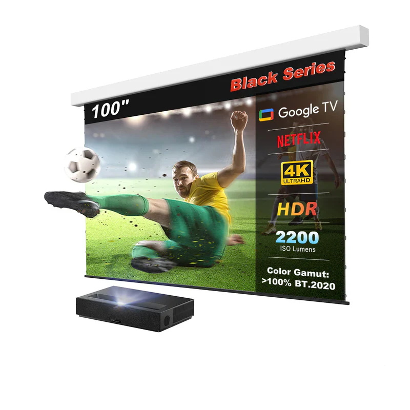 (Bundle) Formovie Theater Premium Triple Laser 4K TV Ultra Short Throw Projector + Black Series Motorized ALR Projector Screen - Image 21