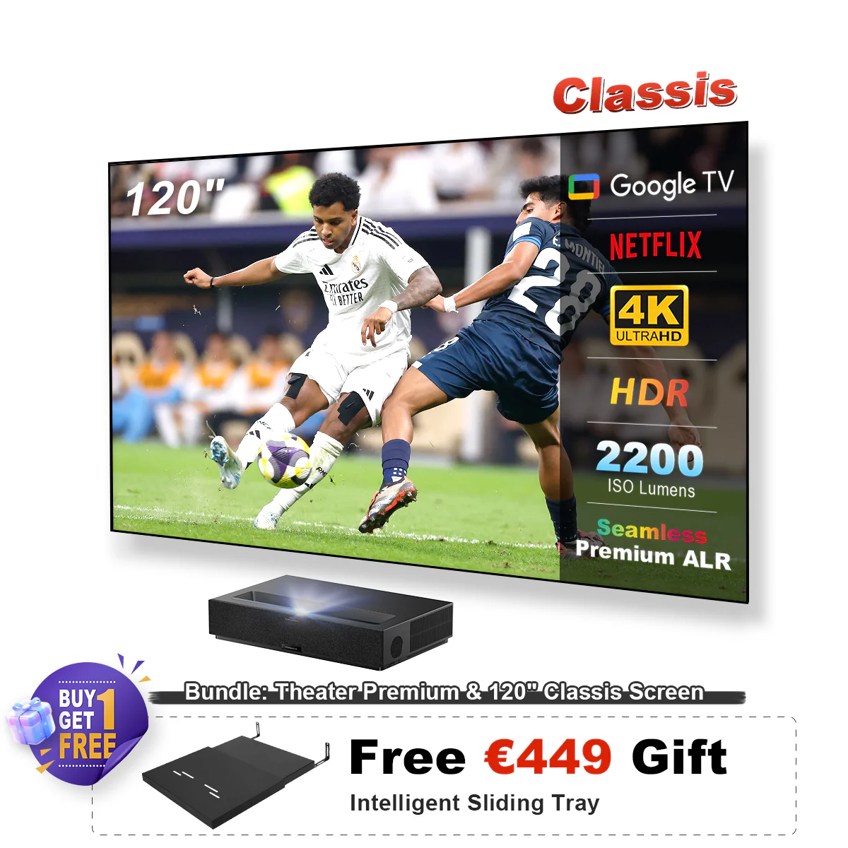 Formovie Theater Premium Triple Laser 4K TV Ultra Short Throw Projector (US/UK/ITA/NL not for sale) - Image 18