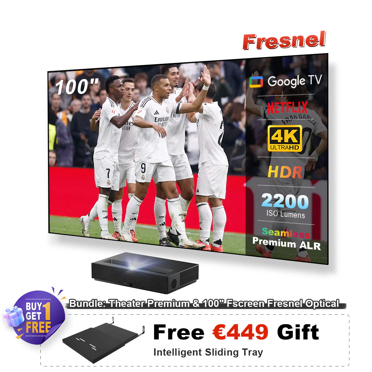 Formovie Theater Premium Triple Laser 4K TV Ultra Short Throw Projector (US/UK/ITA/NL not for sale) - Image 20