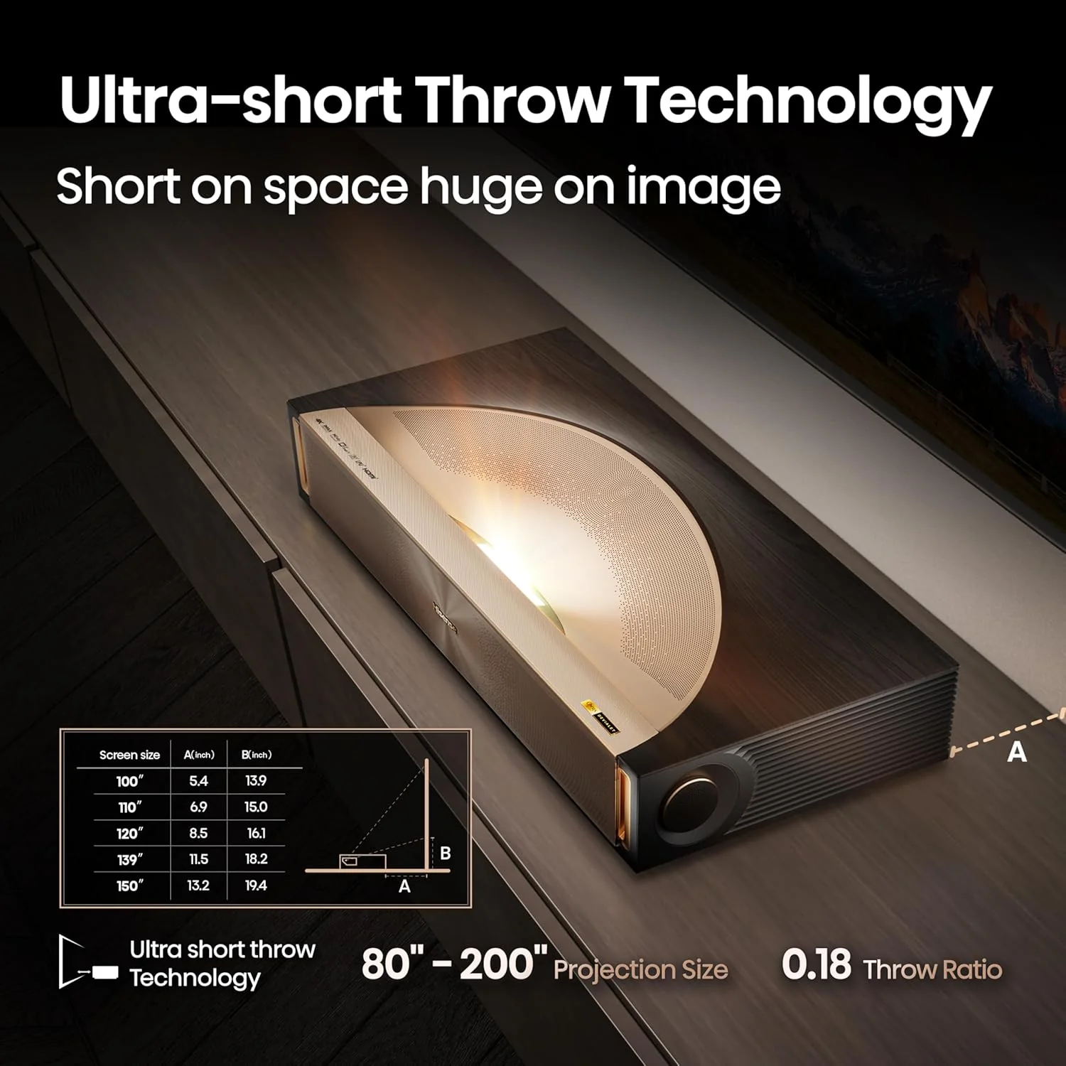 Hisense L9Q 4K UHD Ultra Short Throw Triple Laser Projector 5000 Lumens, 80”-200” Screen Google TV Dolby Vision & Atmos Tuned by Devialet - Image 6