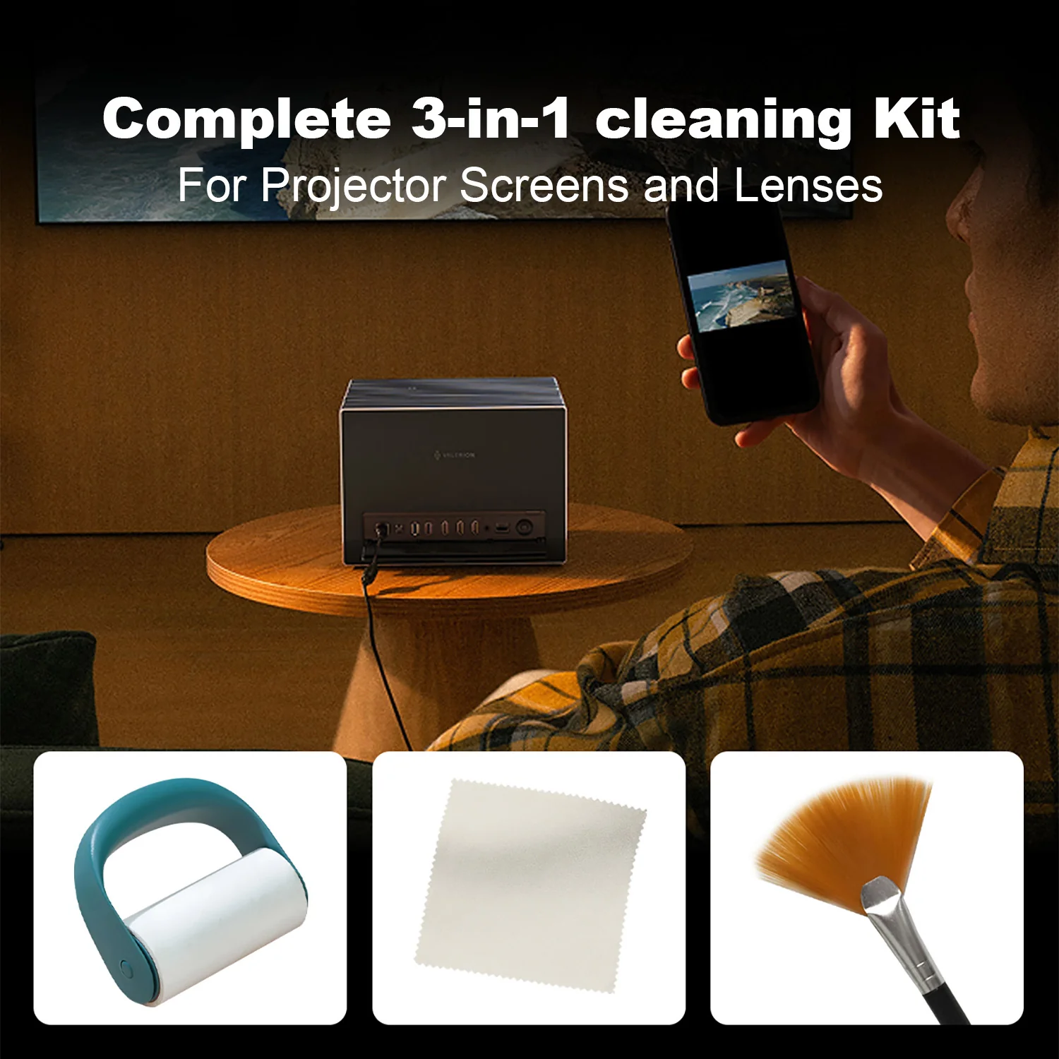 NothingProjector 3-in-1 Cleaning Kit for UST ALR Projector Screen and Lenses - Image 3