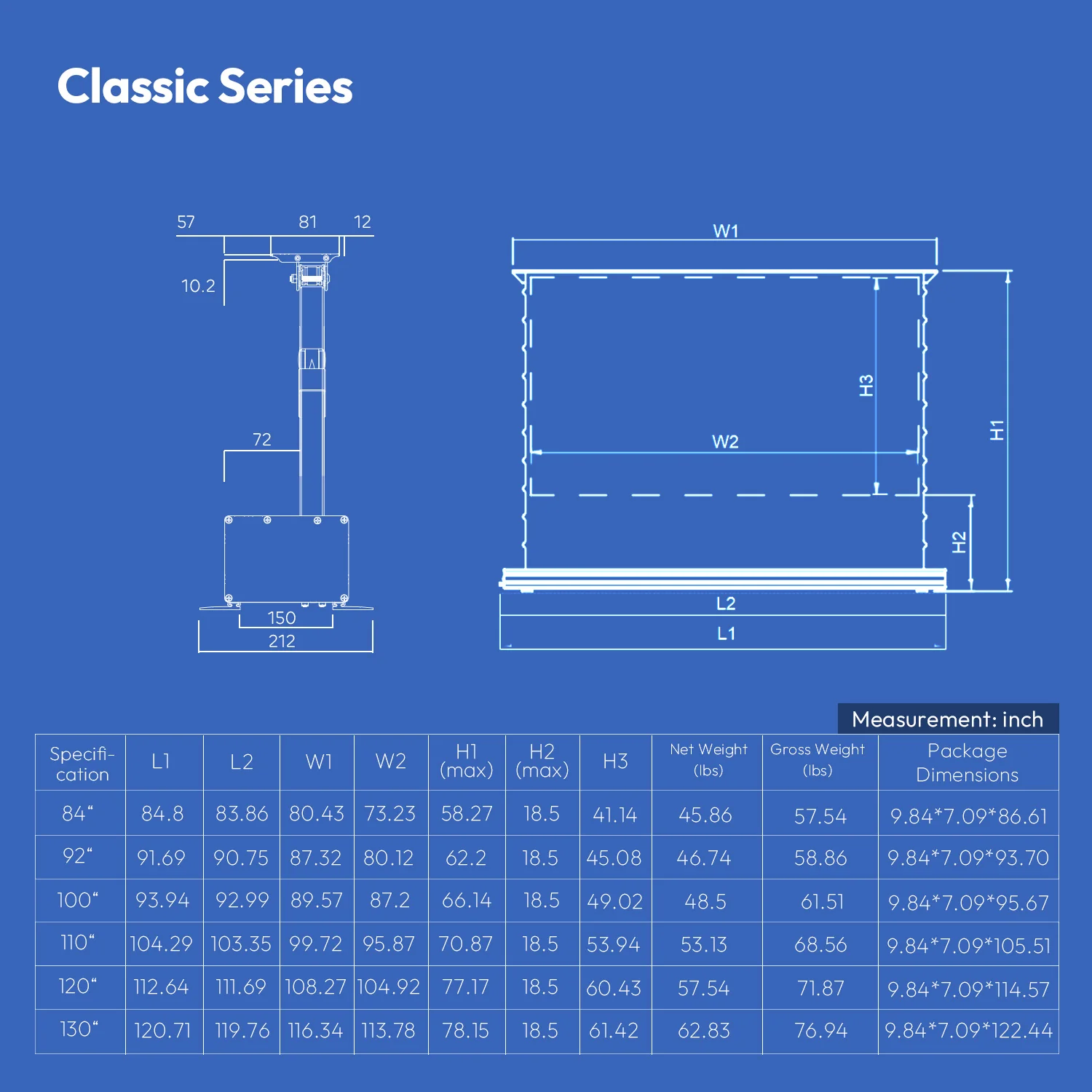 100''-120'' NothingProjector PET Crystal Classic 85% ALR Motorized Floor Rising Screen For UST Projector - Image 9