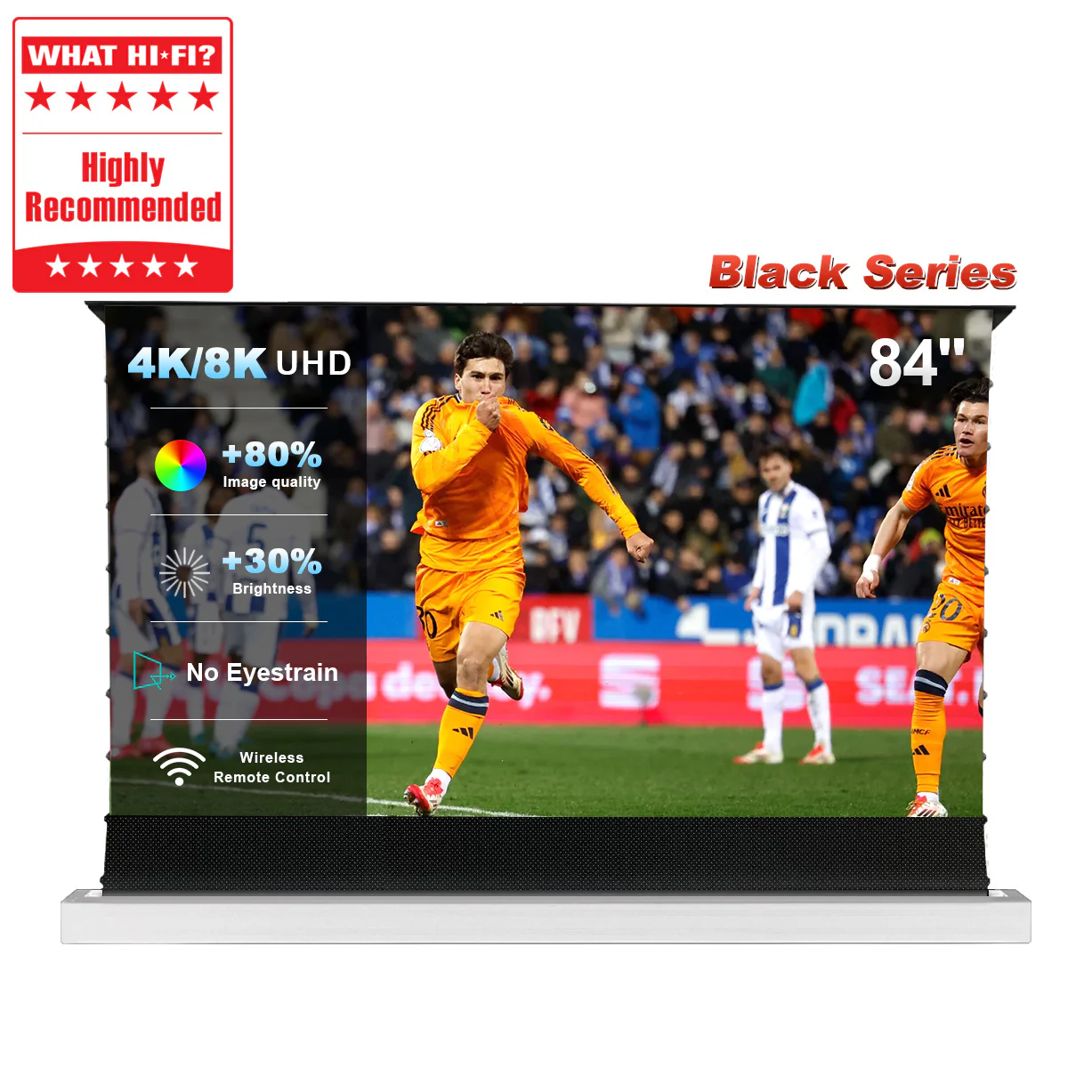 84''-130'' NothingProjector Black Series 95% ALR Motorized Floor Rising Screen For Ultra Short Throw Projector - Image 14
