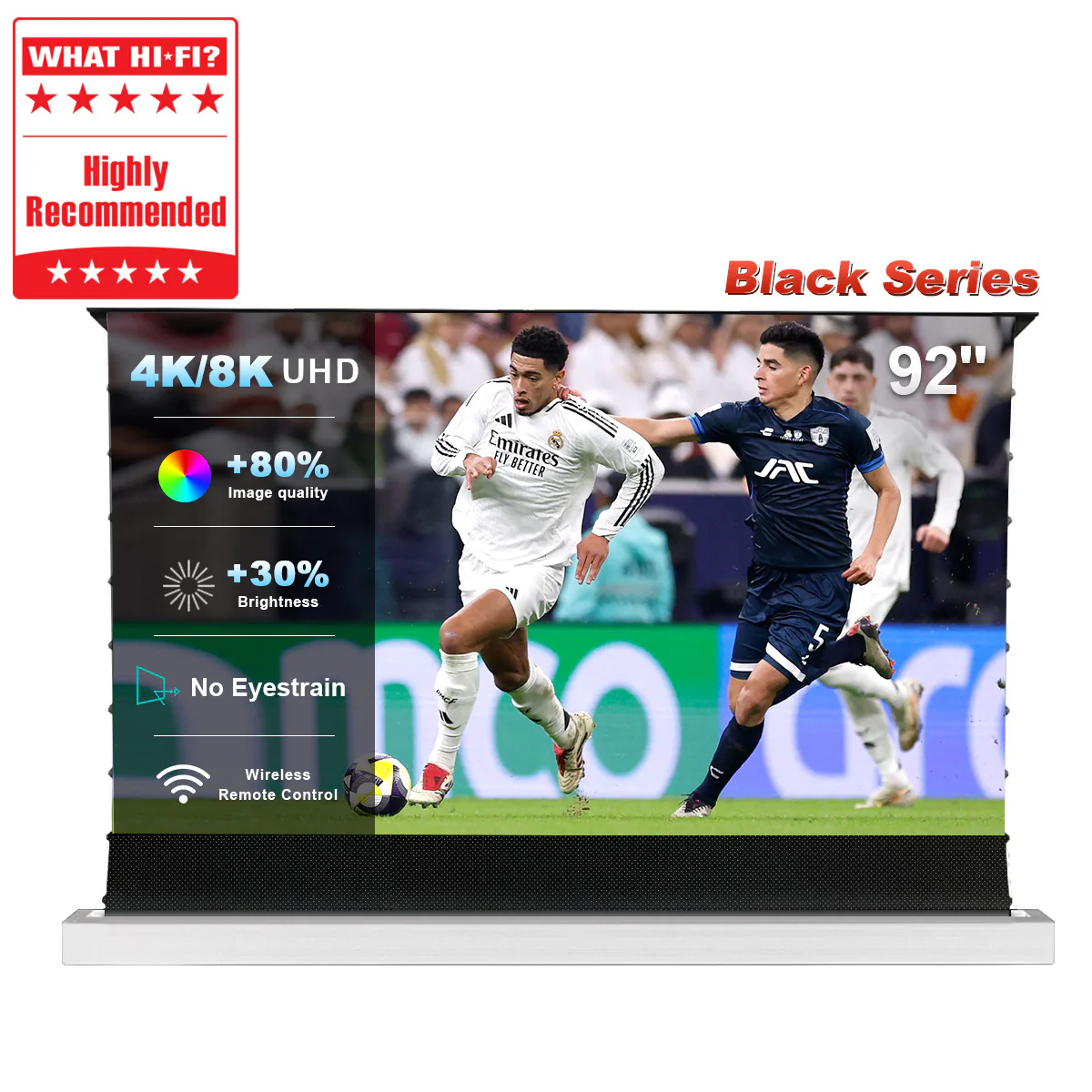 84''-130'' NothingProjector Black Series 95% ALR Motorized Floor Rising Screen For Ultra Short Throw Projector - Image 16