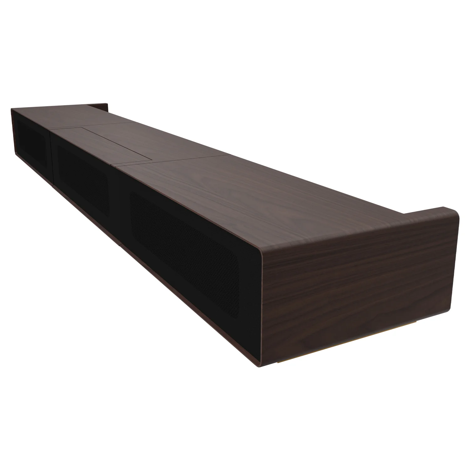 Premium Customizable Walnut Laser TV Cabinet for Ultra Short Throw Projector (Pre-Assembled) - Image 12