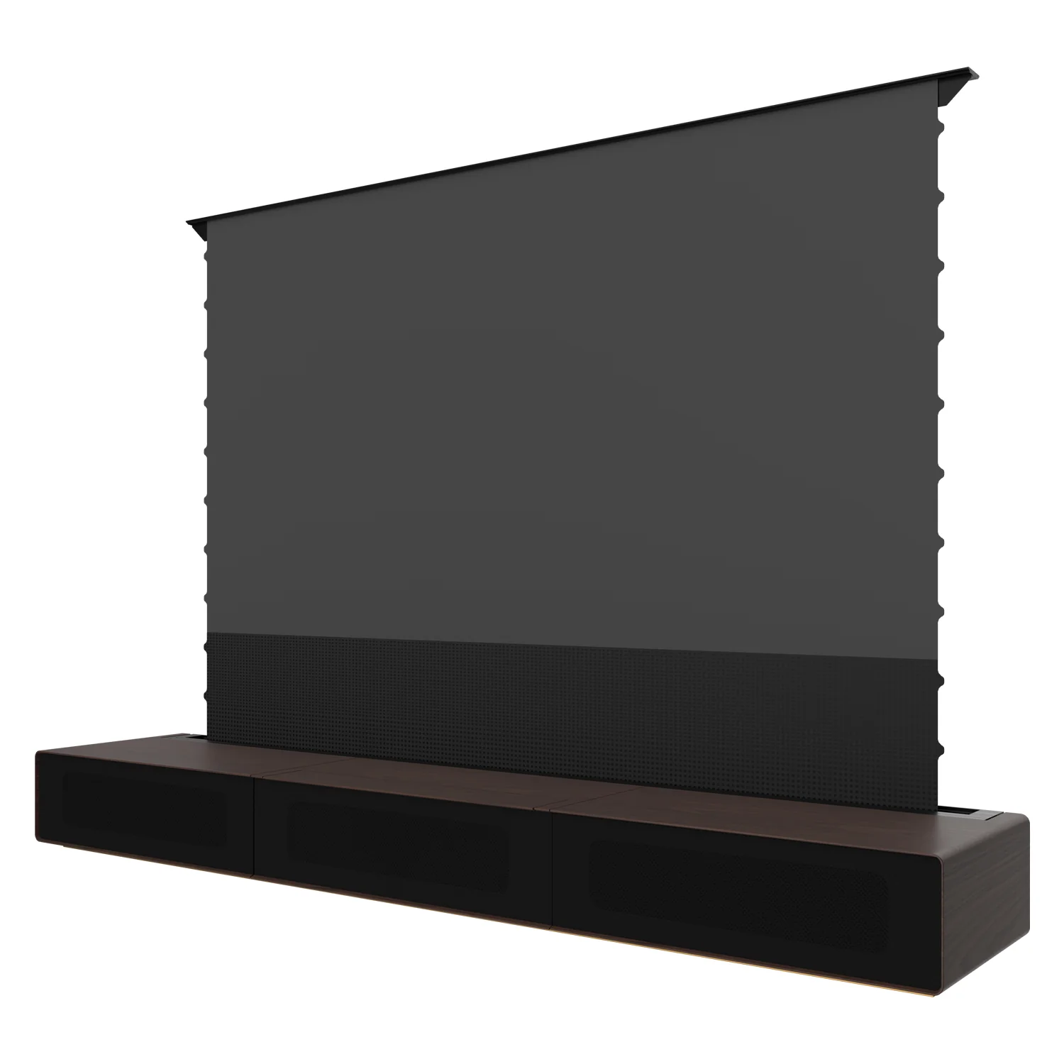 Premium Customizable Walnut Laser TV Cabinet for Ultra Short Throw Projector (Pre-Assembled) - Image 16