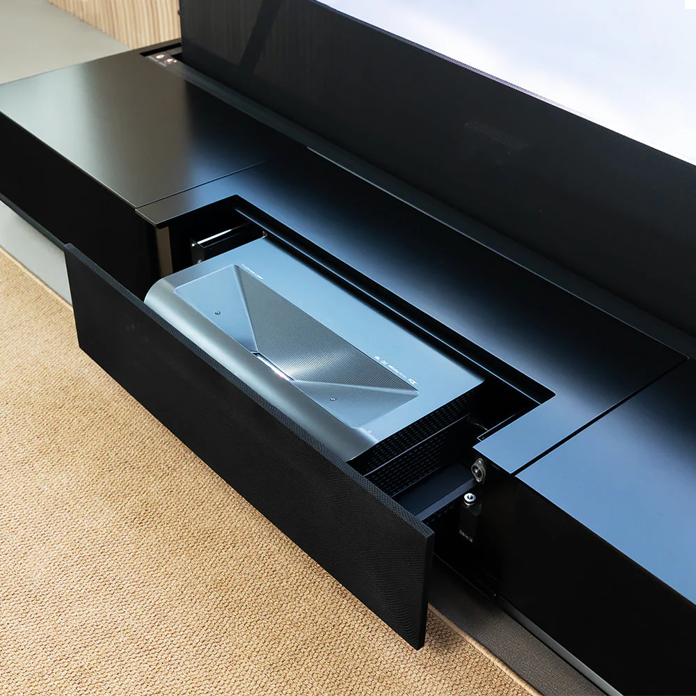 Shore Fully-Assembled Modern Matte TV Stand for UST Projector - Image 21