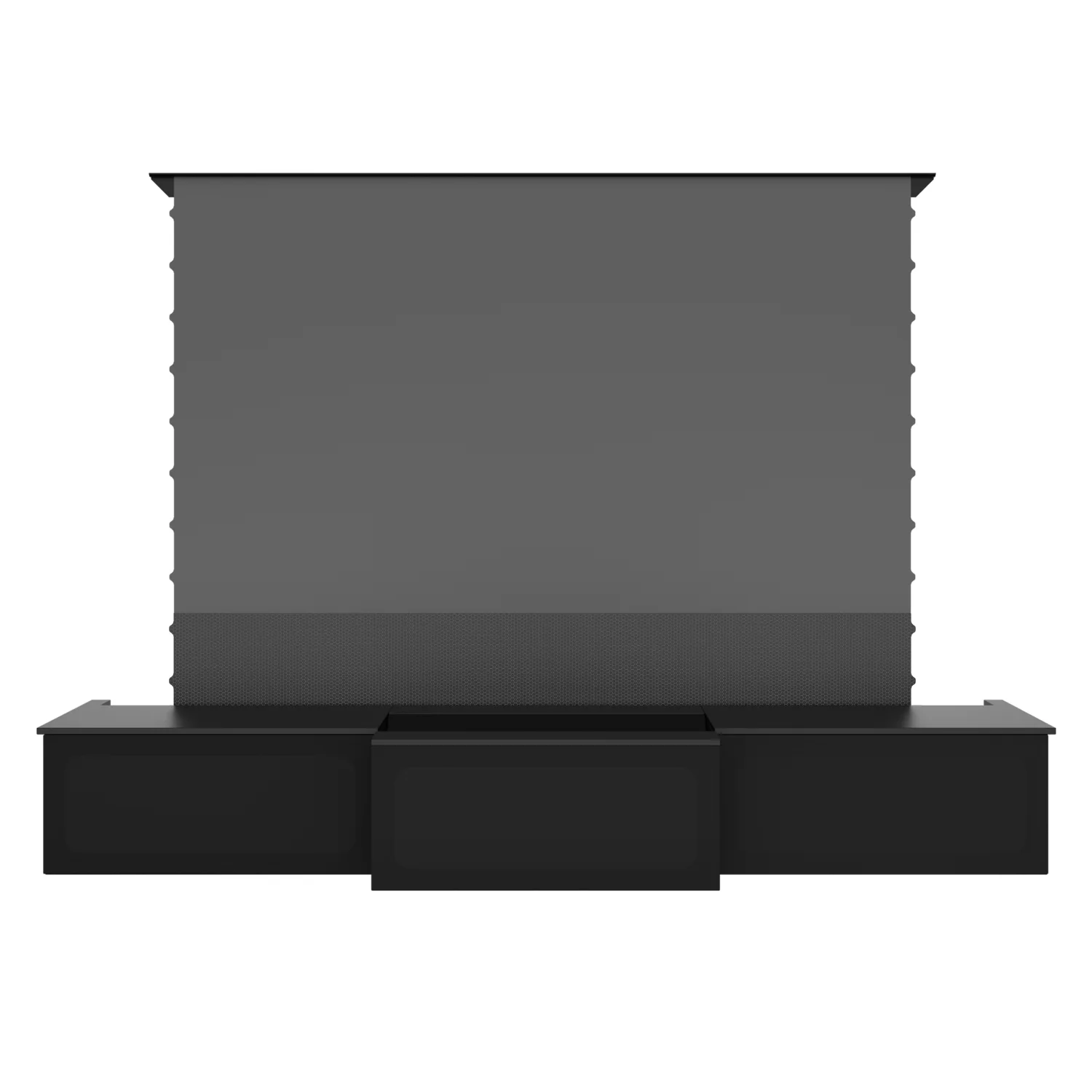 100"-120" Shore Black Motorized Laser TV Flat Pack Cabinet - Image 26