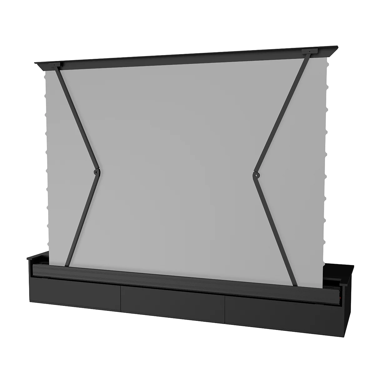 100"-120" Shore Black Motorized Laser TV Flat Pack Cabinet - Image 27