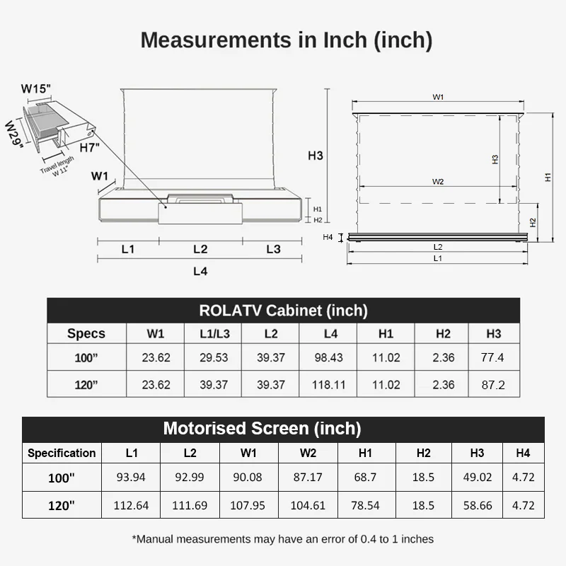 Shore Wood Grain TV Cabinet for Ultra Short Throw Projector (Pre-Assembled) - Image 23