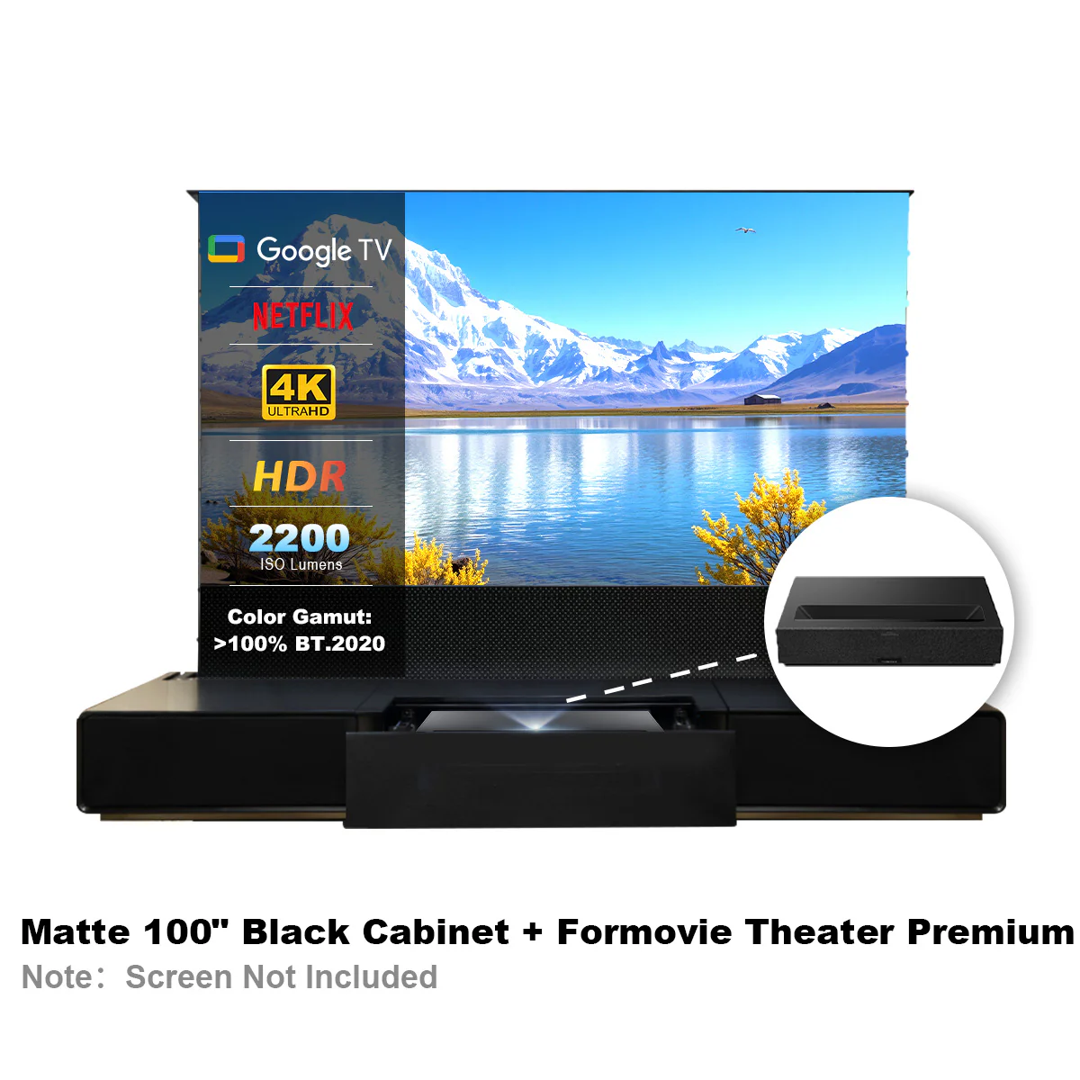 Shore Laser TV Cabinet + UST Projector Bundle (Pre-Assembled) - Image 21