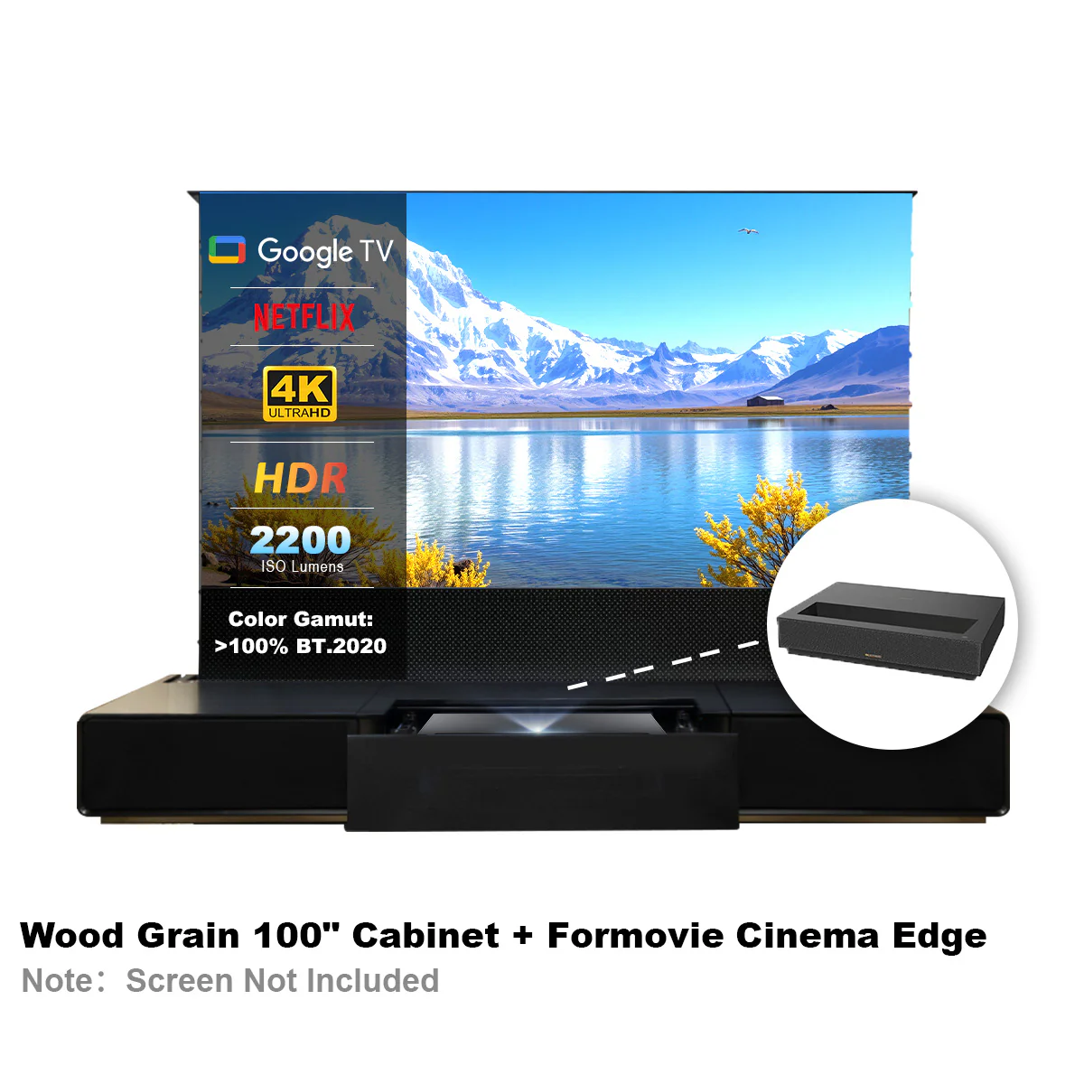 Shore Laser TV Cabinet + UST Projector Bundle (Pre-Assembled) - Image 25