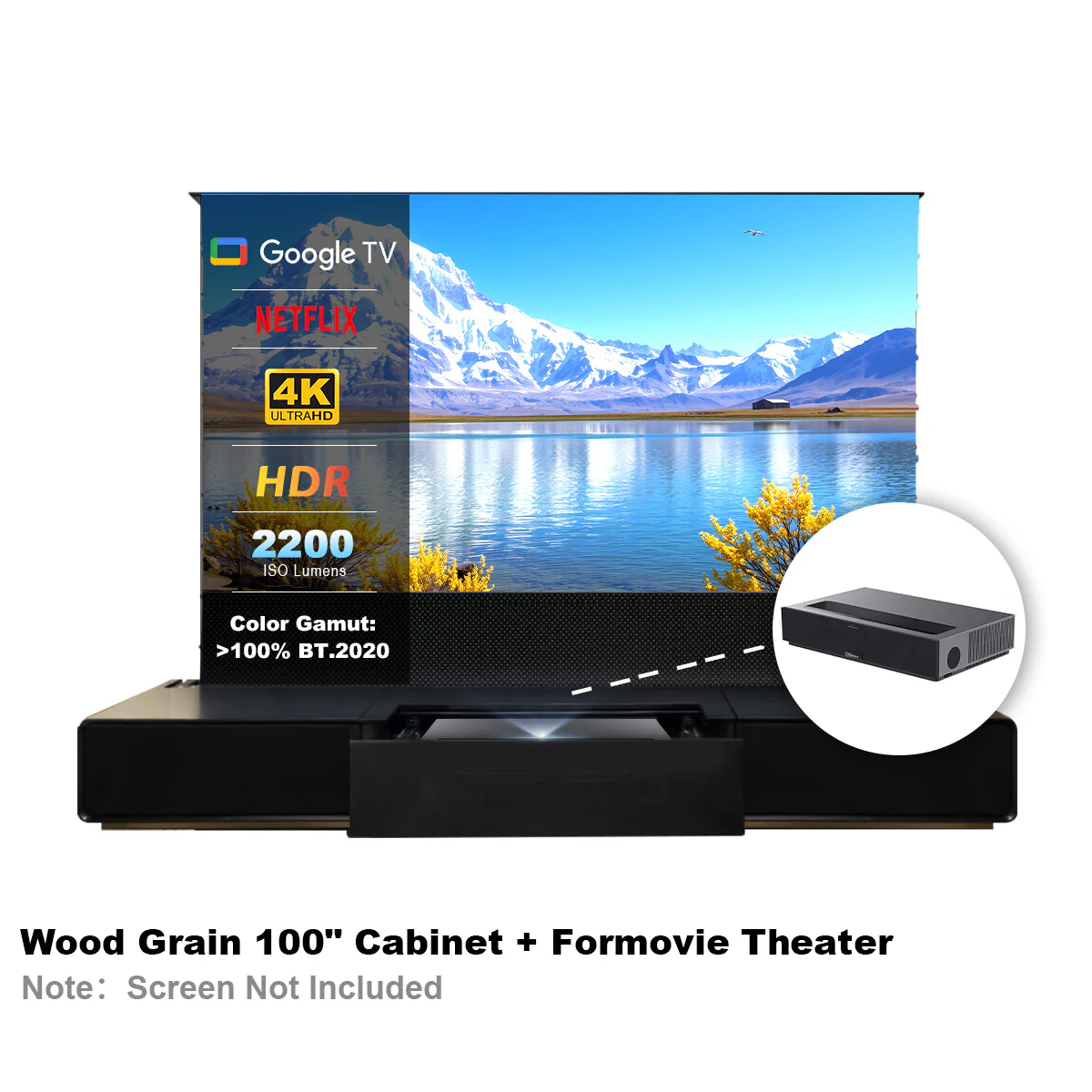 Shore Laser TV Cabinet + UST Projector Bundle (Pre-Assembled) - Image 31
