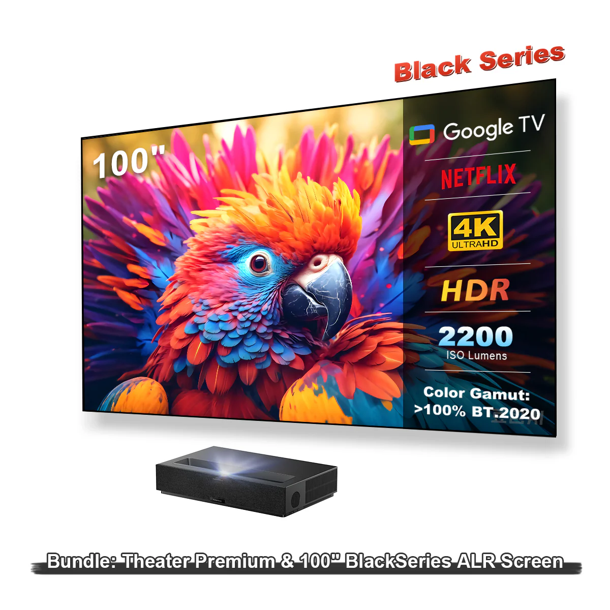 (Used - Like New) Formovie Theater Premium Triple Laser 4K TV Ultra Short Throw Projector - Image 15
