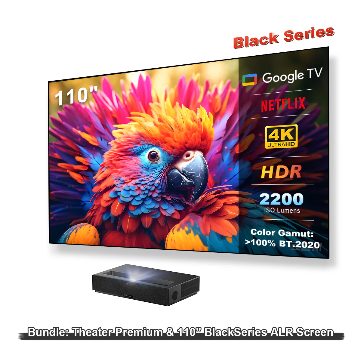 (Used - Like New) Formovie Theater Premium Triple Laser 4K TV Ultra Short Throw Projector - Image 16
