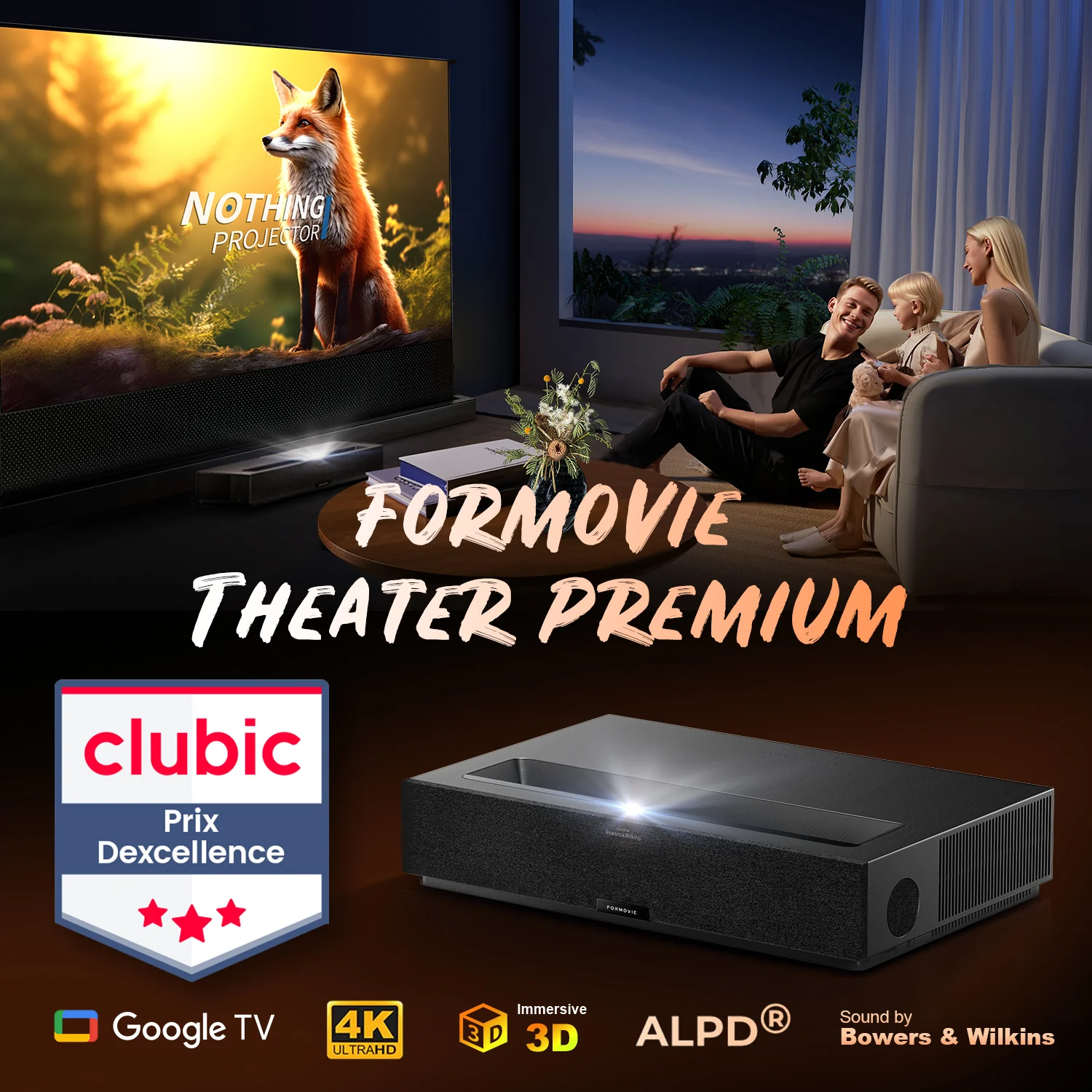 Formovie Theater Premium Triple Laser 4K TV Ultra Short Throw Projector - Image 12
