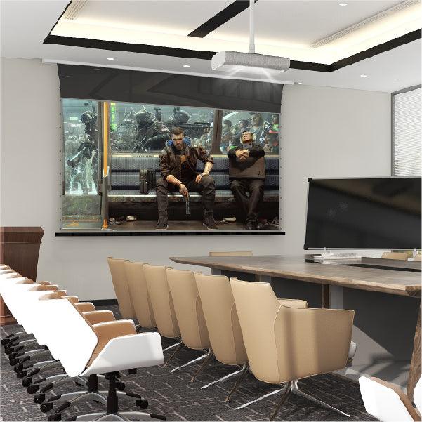 VIVIDSTORM PRO A Slimline Motorized Tension Drop Down UST ALR Projector Screen - Image 19