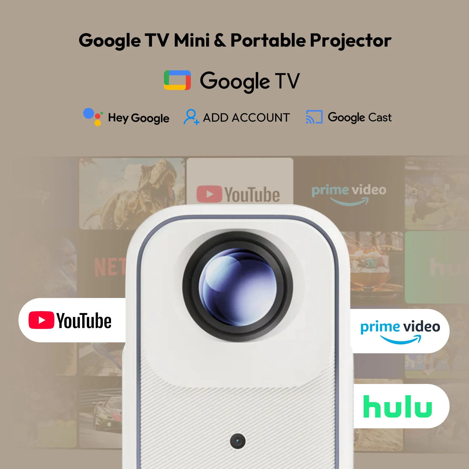 Formovie Xming Episode Two Google TV Projector 300 ISO Lumens Full HD 1080P - Image 2